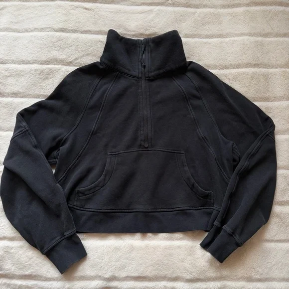 Lululemon Scuba Oversized Funnel Neck Shirt Black Size M/L - Picture 2 of 6